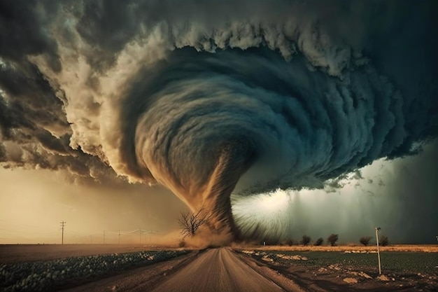 Capturando el momento de un tornado catastrófico El poder de la naturaleza