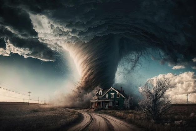 Capturando el momento de un tornado catastrófico El poder de la naturaleza