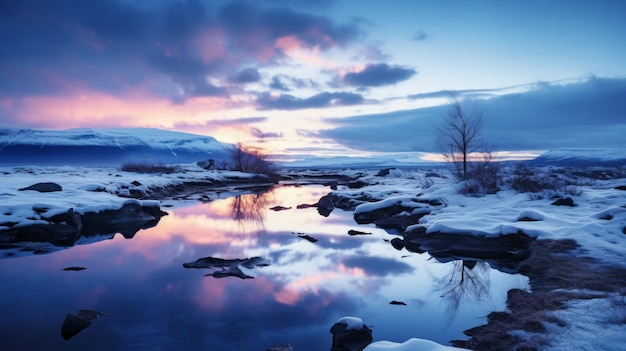 Capturando o País das Maravilhas Mágicas de Abisko na Hora Azul