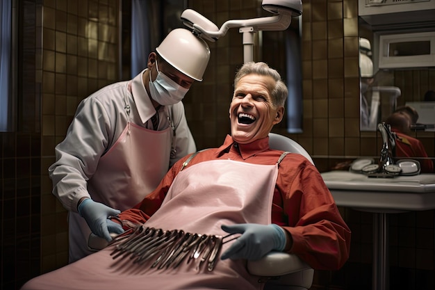 Capturando sorrisos, uma foto espontânea no consultório do dentista