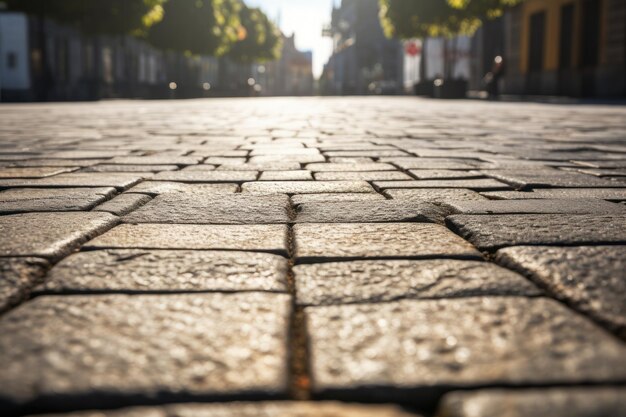 Foto capturando la textura escénica de un día soleado en las calles pavimentadas ar 32