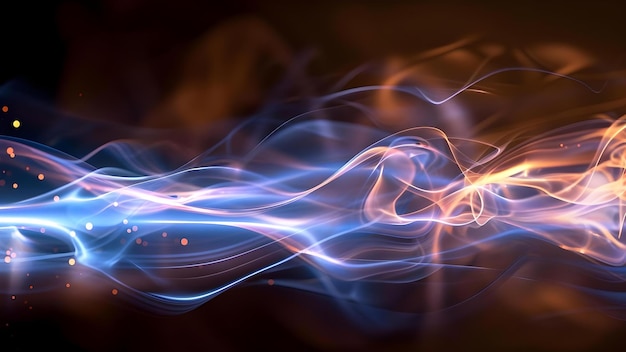 Foto capturar a intrincada chama azul emitida por lasers de tubos metálicos à medida que os átomos liberam energia conceito fotografia de chama azul lasers de tubos metálicos átomos liberam energia padrões de luz intrincados