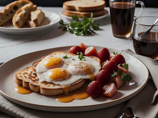 Capturar la esencia del desayuno inglés en una fotografía de comida deliciosa