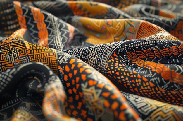 Foto capturar tecido batik africano
