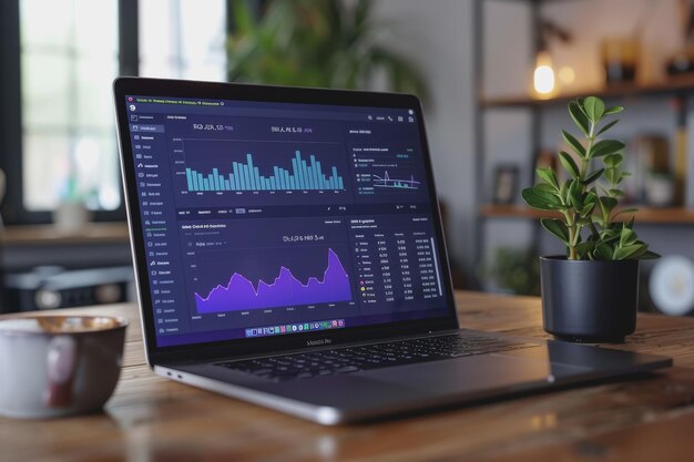 Capturas de ecrã de testes interativos ou gráficos do mercado de ações que mostram o progresso e o sucesso