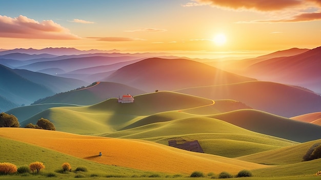 Capture a beleza do mundo no Dia Mundial da Fotografia com uma paisagem vibrante e ensolarada