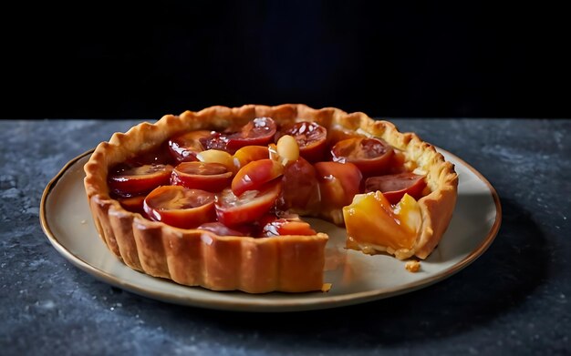 Capture a essência da Tarte Tatin em uma foto de comida de dar água na boca