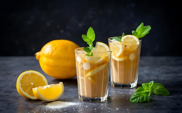 Capture a essência de Meyer Lemon em uma foto de comida deliciosa