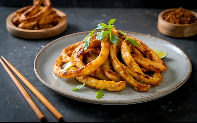 Capture a essência de Pisang Goreng em uma foto de comida deliciosa.