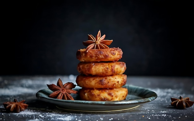 Capture a essência de Zimtsterne em uma foto de comida deliciosa