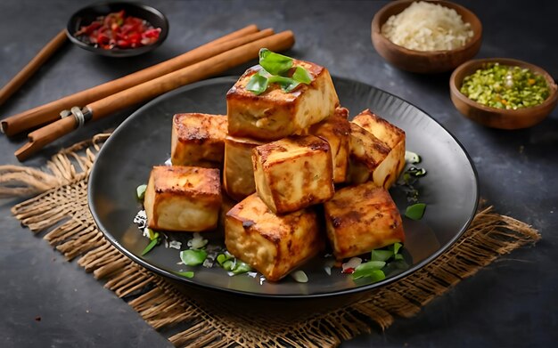 Capture a essência do Stinky Tofu em uma foto de comida deliciosa