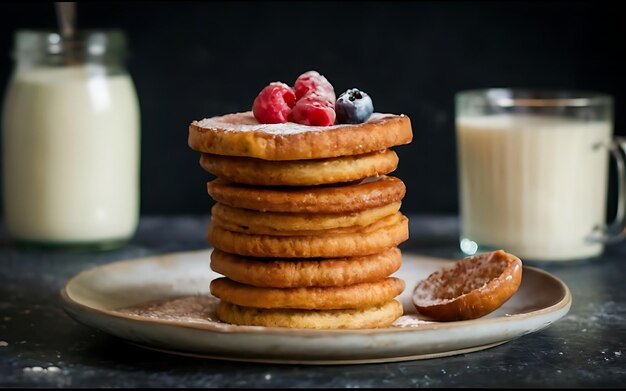 Capture a essência do Stroopwafel em uma foto de comida deliciosa