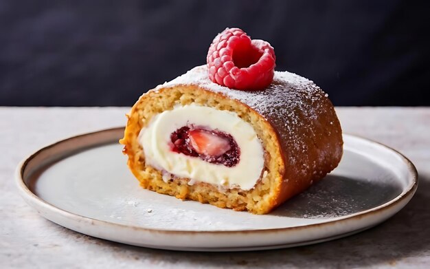 Capture a essência do Swiss Roll em uma foto de comida de dar água na boca