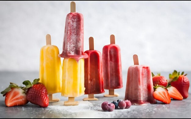 Capture a essência dos gelados em uma fotografia de comida deliciosa