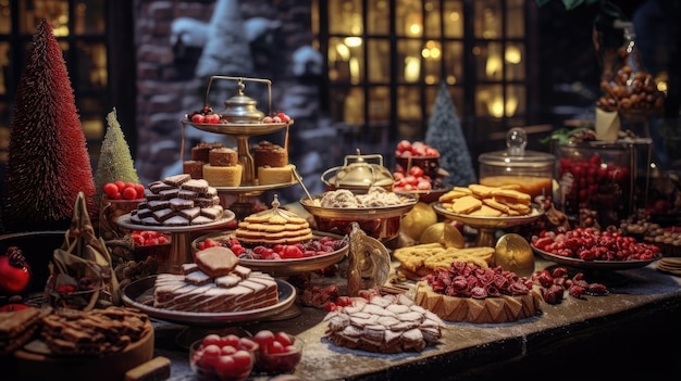 Capture los aromas y sabores de un mercado navideño fotografiando delicias como galletas de jengibre con vino caliente y castañas asadas.