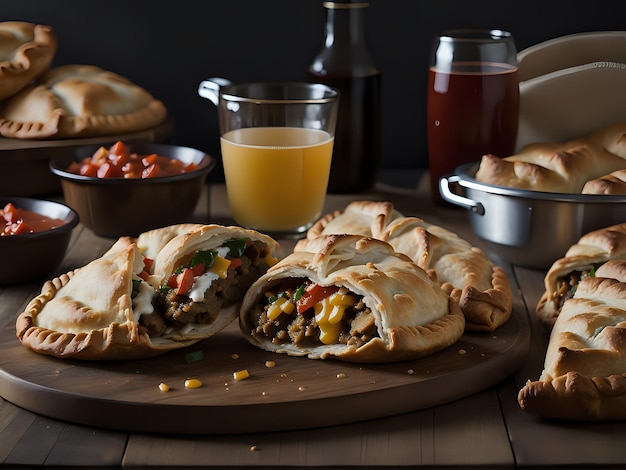 Capture la esencia de Cornish Pasty en una foto de comida deliciosa