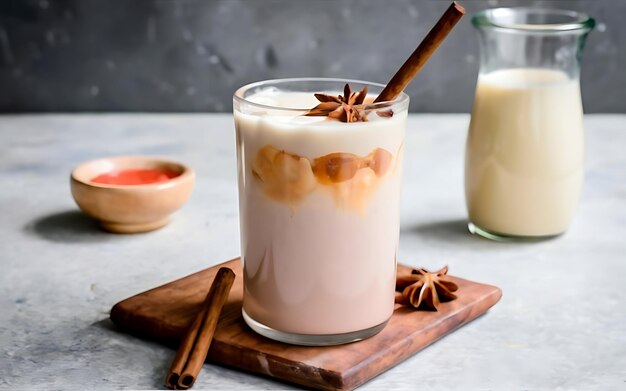 Capture la esencia de la horchata en una deliciosa fotografía gastronómica.