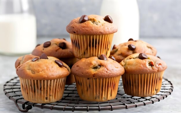 Capture la esencia de Muffins en una deliciosa fotografía de comida.