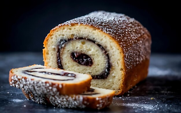 Capture la esencia del rollo de semillas de amapola en una deliciosa fotografía de comida