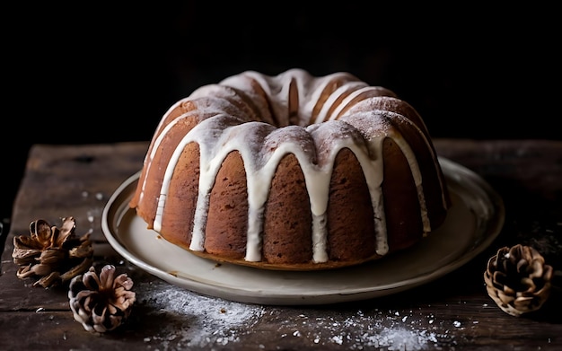 Capture la esencia de Rum Cake en una deliciosa fotografía de comida.