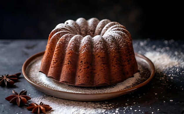 Capture la esencia de Rum Cake en una deliciosa fotografía de comida.