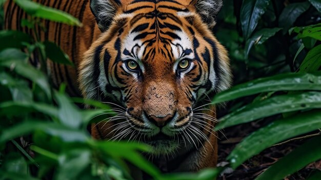 Capture un majestuoso tigre en su hábitat natural