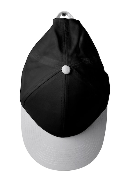 Capucha de béisbol negra con fondo transparente
