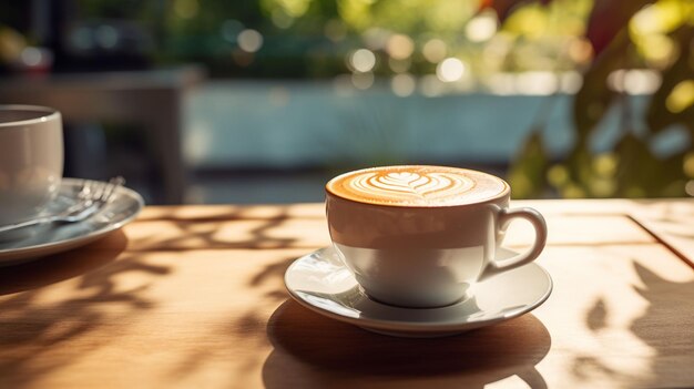 Capuchino fresco por la tarde