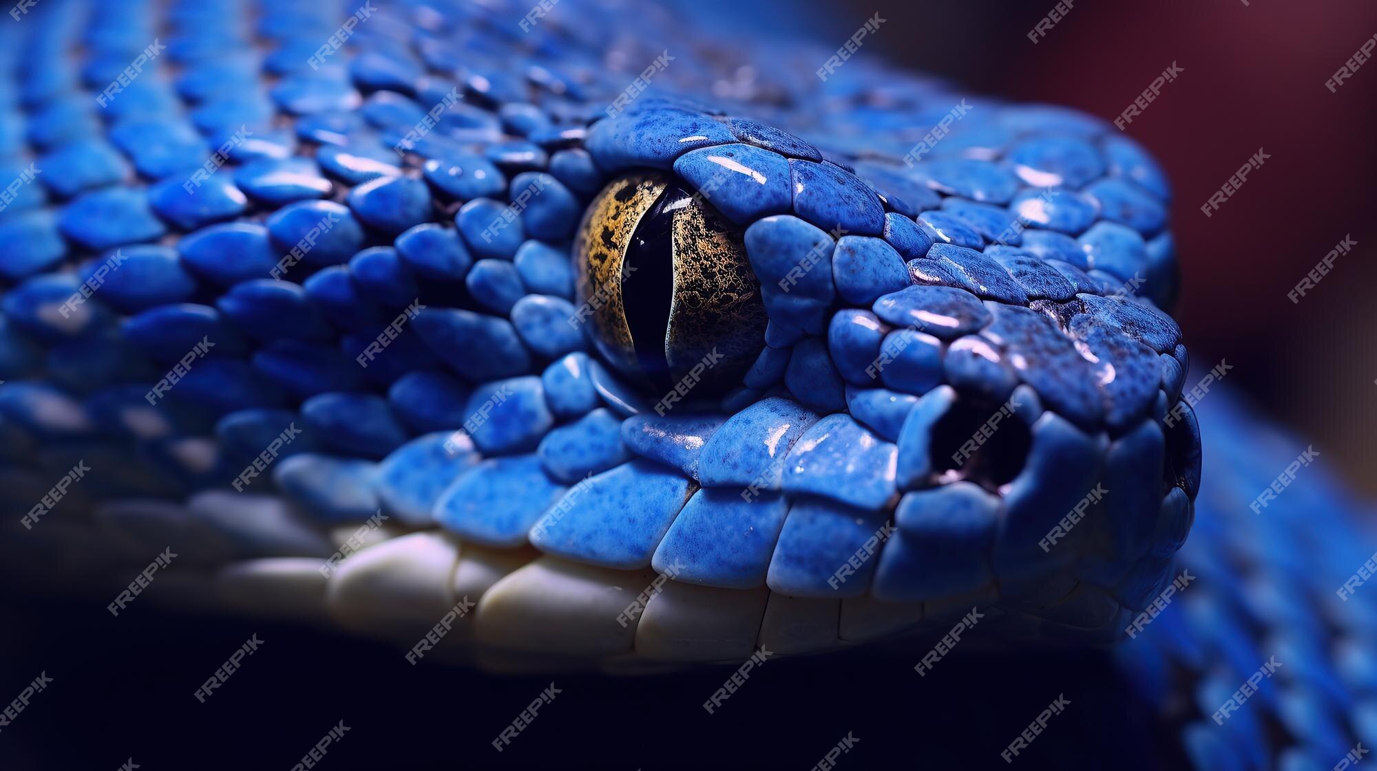 Cobra víbora azul DECORATIVA