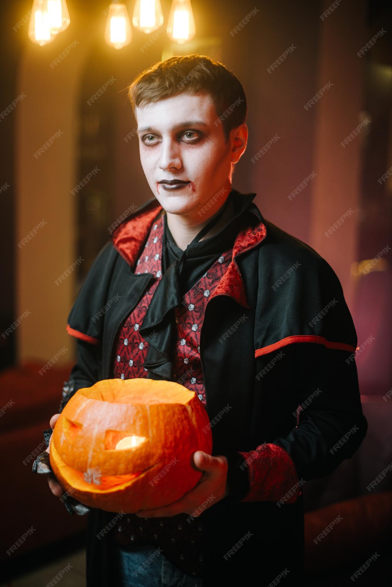 Fantasia Vampiro Conde Drácula Halloween Adulto Masculino