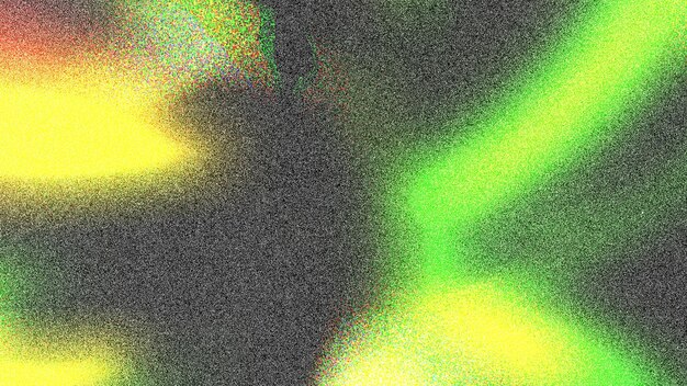 una cara de persona con luces verdes y amarillas