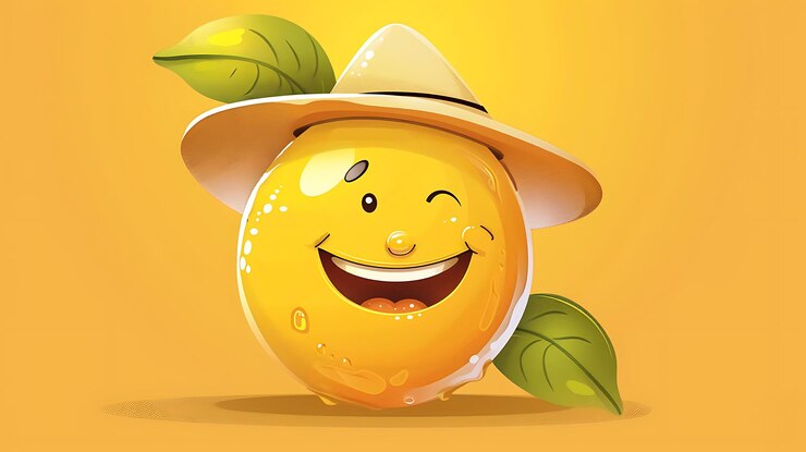 Foto una cara sonriente con una sonrisa y un fondo amarillo