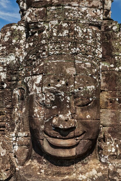 Cara del templo Bayon, Angkor, Camboya