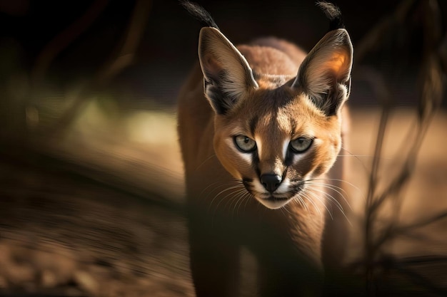 Foto caracal ágil