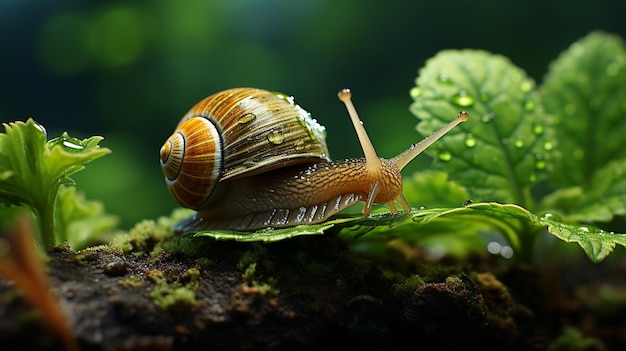 caracol na grama