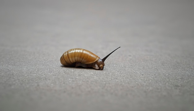 Caracol que se arrastra por el suelo de Tailandia