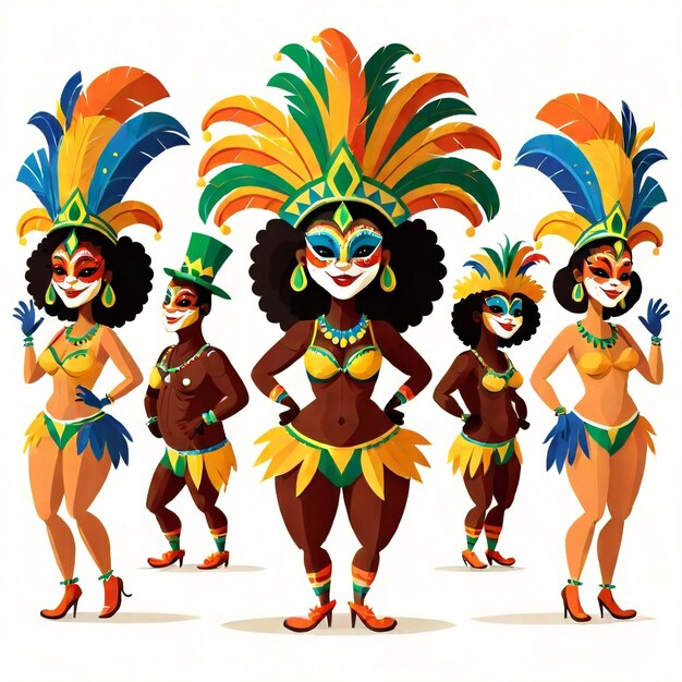 Foto característico del carnaval brasileño