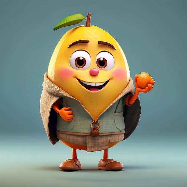 Característico de la fruta del mango en 3D