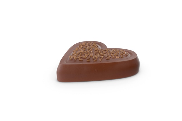 Caramelo De Chocolate De Corazón Con Nueces