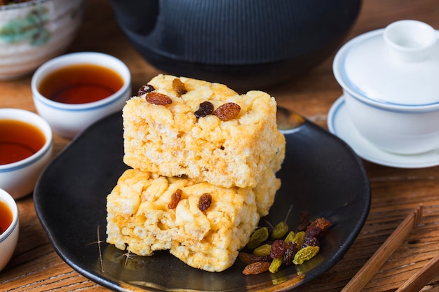 Caramelo trata sobremesa chinesa tradicional - Doce de caramelo, Sachima