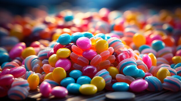 Foto caramelos de colores