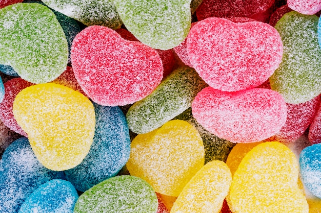 Caramelos dulces de colores