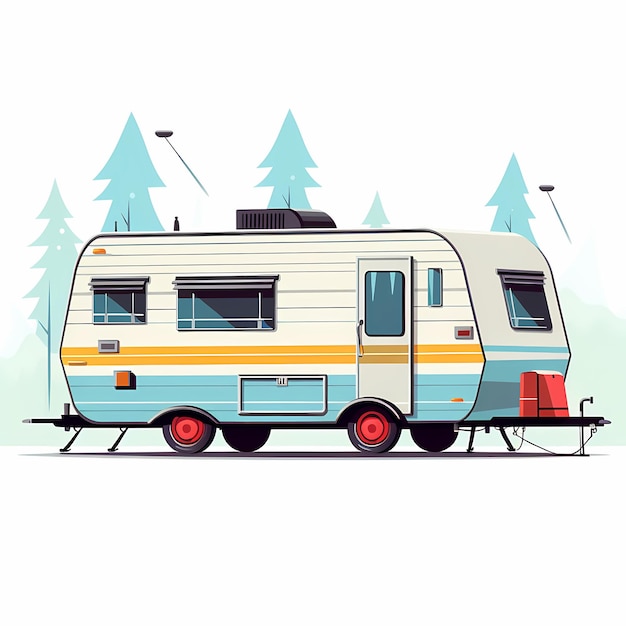 Foto caravana para acampar