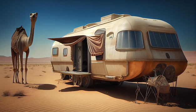 caravana en el desierto