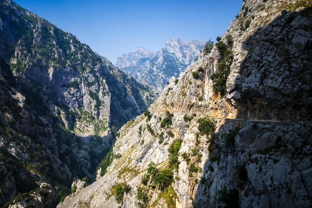 Cares trilha ruta del Cares em Picos de Europa Astúrias Espanha