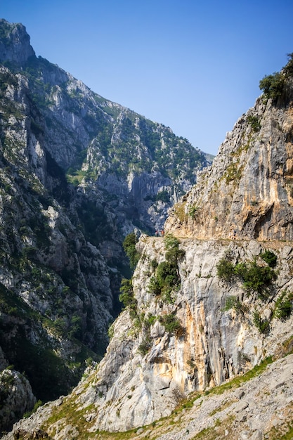 Cares trilha ruta del Cares em Picos de Europa Astúrias Espanha