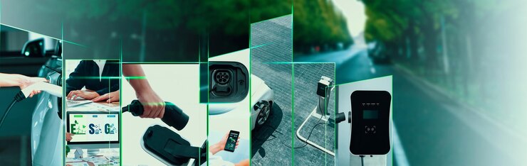 Foto carga de veículos elétricos para veículos elétricos e tecnologia esg de energia verde lca sustentável