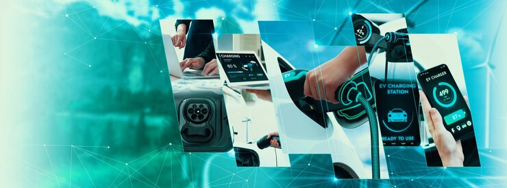 Foto carga de veículos elétricos para veículos elétricos e tecnologia esg de energia verde lca sustentável