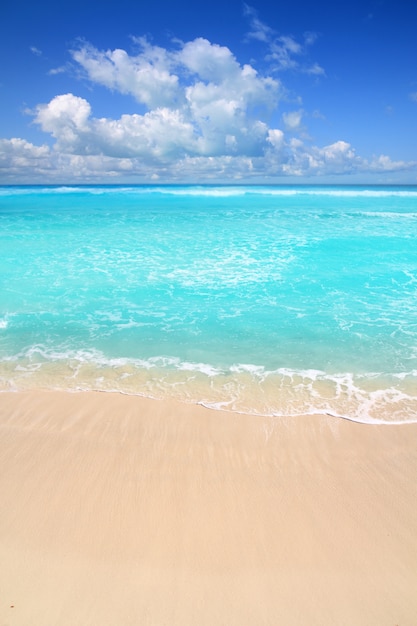 Caribe praia turquesa perfeita mar dia ensolarado