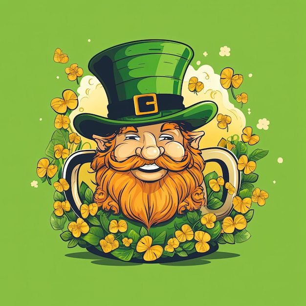 Foto caricatura del día de san patricio